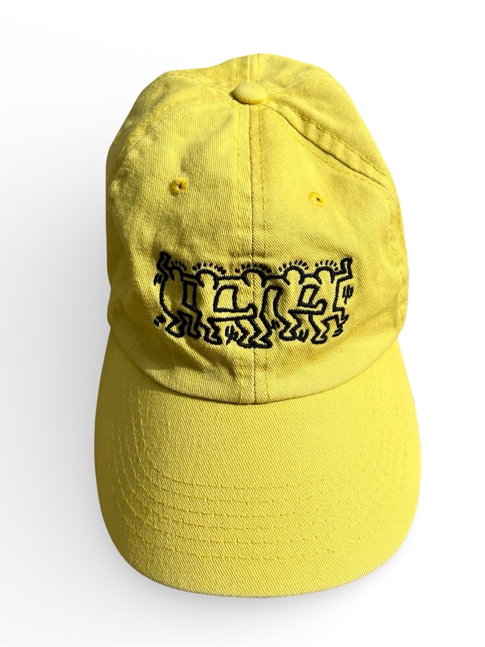 Keith Haring Dance Art Yellow Baseball Cap